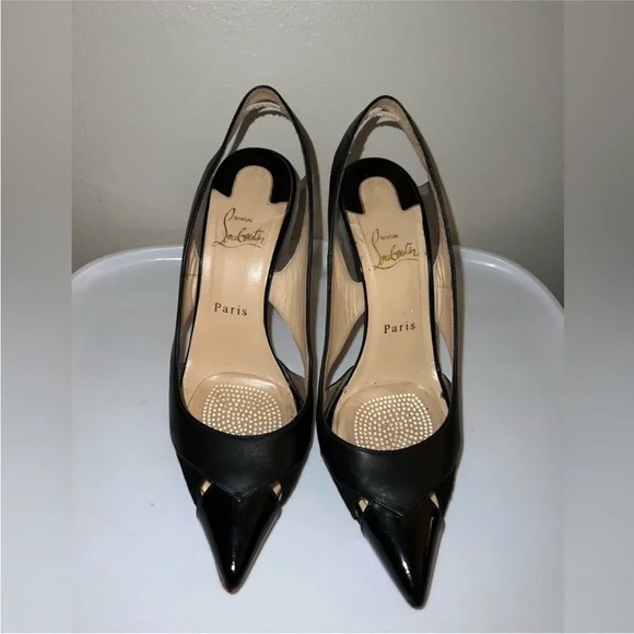 CHRISTIAN LOUBOUTIN SLINGBACK HEELS - Picture 4 of 5